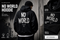 “NO WORLD” Oversize Hoodie